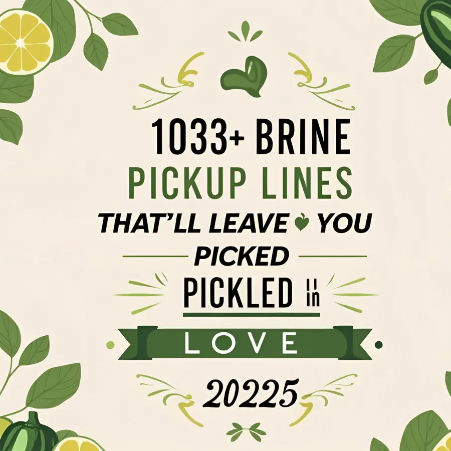 Brine Pickup Lines