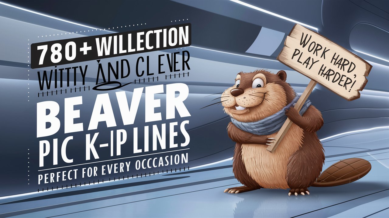 780+ Catchy and Clever Beaver Pick-Up Lines for Every Occasion