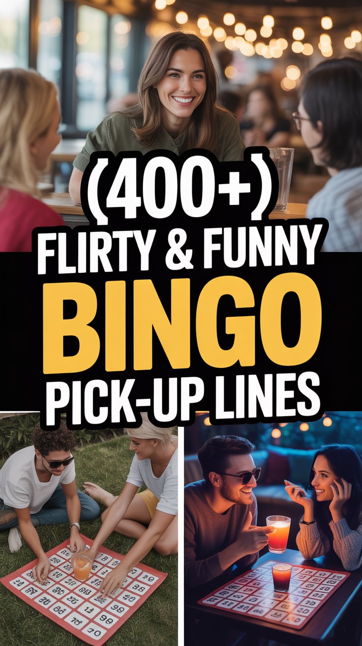 Flirty & Funny Bingo Pick-Up Lines