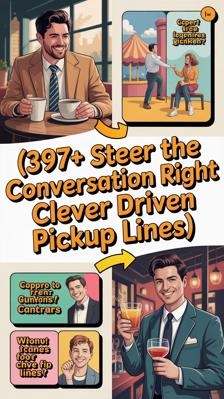 Steer the Conversation Right Clever Driven Pickup Lines