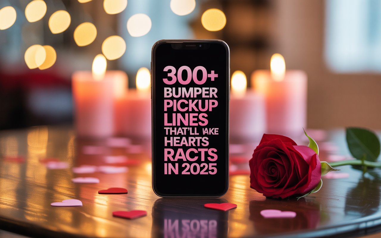 300+ Bumper Pickup Lines That’ll Make Hearts Race in 2025
