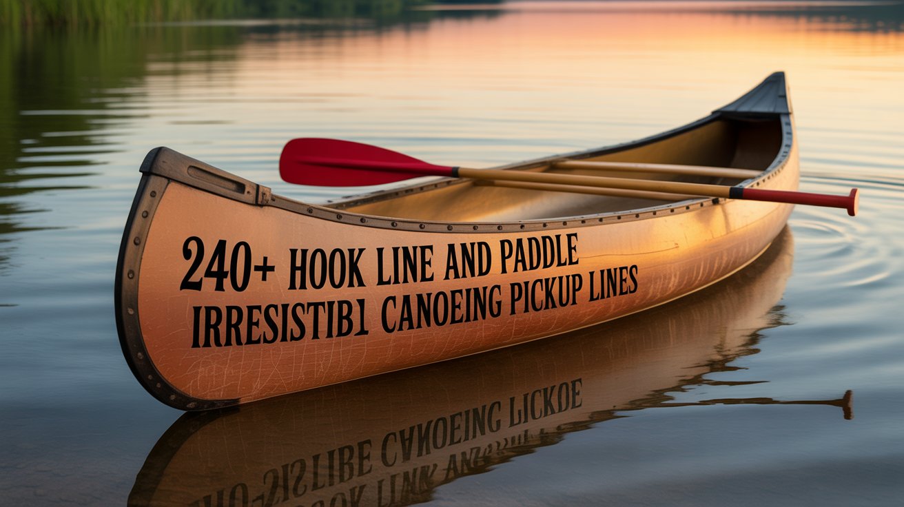 Hook Line and Paddle Irresistible Canoeing Pickup Lines