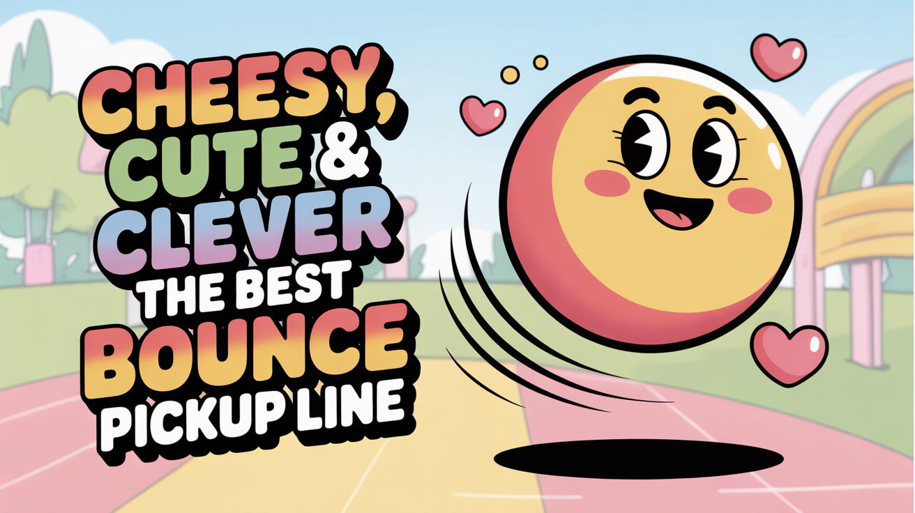 Cheesy, Cute & Clever The Best Bounce Pickup Lines