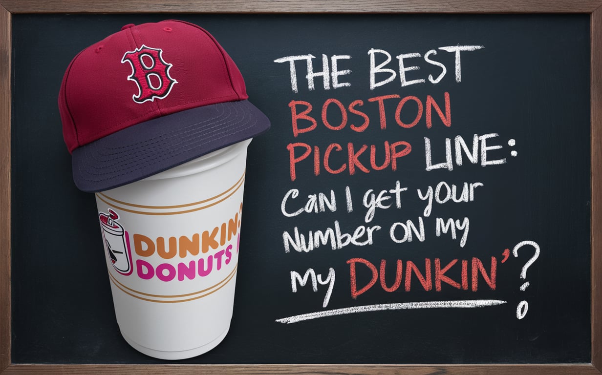 Dunkin Red Sox and Flirting The Best Boston Pickup Lines