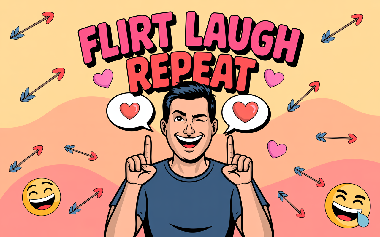 Flirt Laugh Repeat Pickup Lines