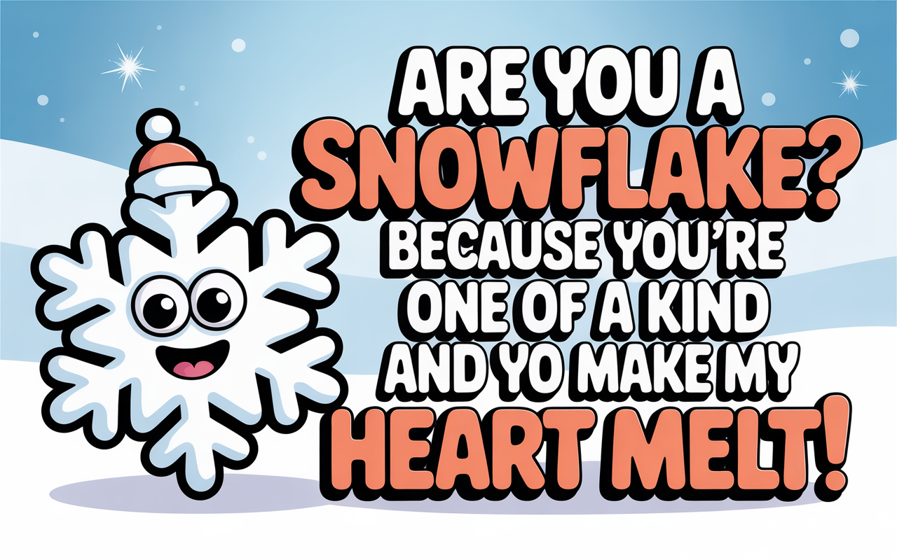 Funny and Clever Flake Pickup Lines
