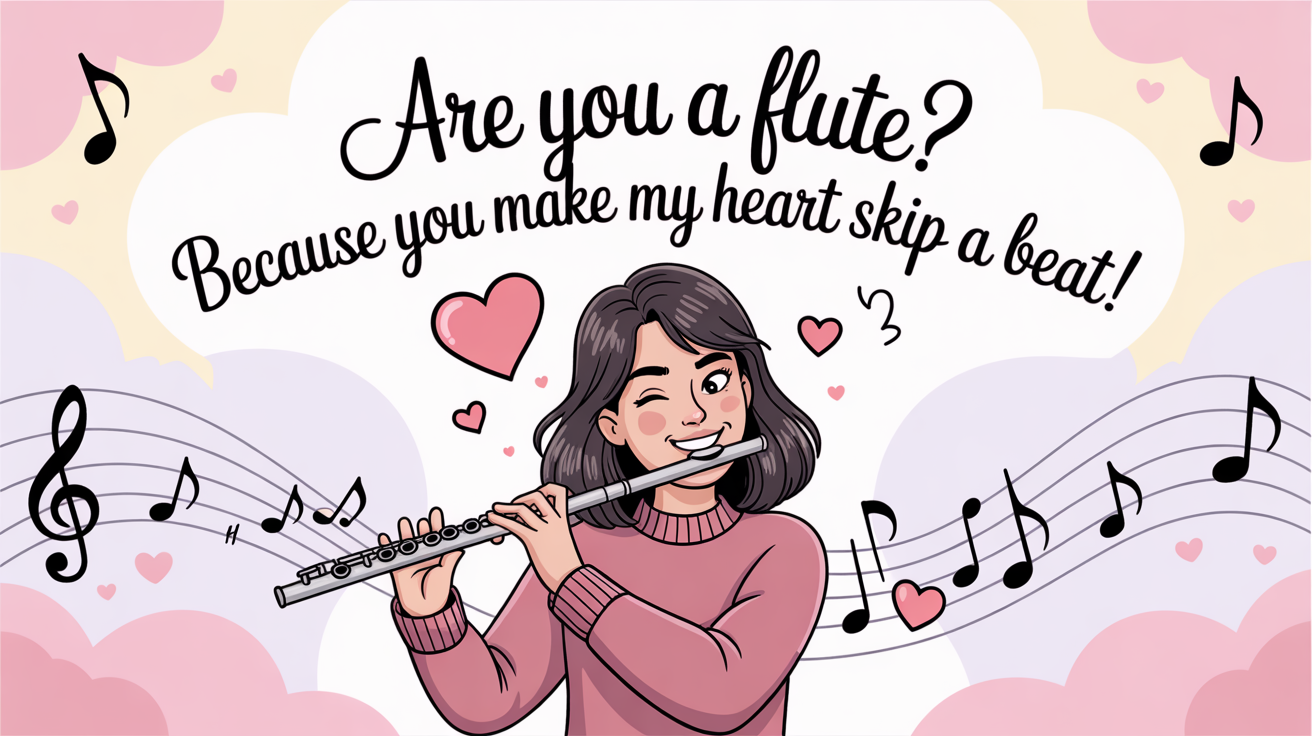Romantic and Funny Flute Pickup Lines