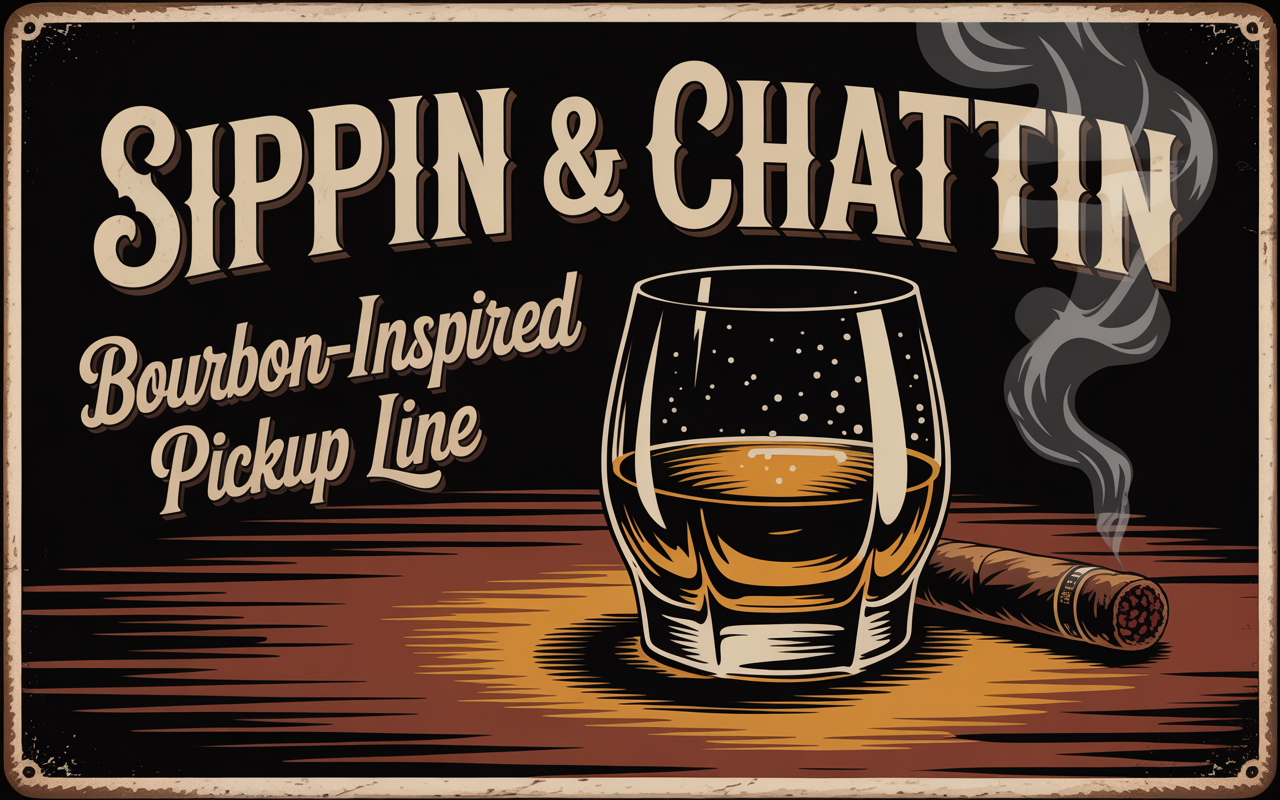 Sippin & Chattin Bourbon-Inspired Pickup Lines